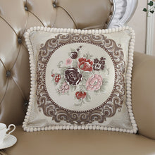 Cargar imagen en el visor de la galería, Embroidered Jacquard Cushion Cover