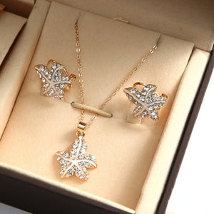 Ladies Gift Set Women Watch Bracelet Earring Necklace