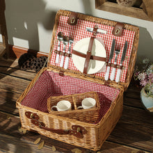 Load image into Gallery viewer, Wicker Storage Box Picnic Picnic Basket