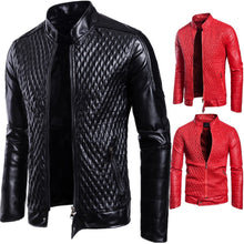 Laden Sie das Bild in den Galerie-Viewer, Long Sleeve Zipper Cardigan Jacket Leather Jacket Leather Coat