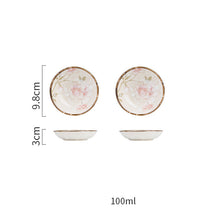 Cargar imagen en el visor de la galería, Ceramic Tableware Household Dish Plate Rice Bowl Soup Noodle Bowl High