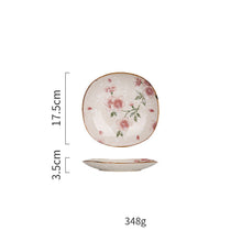 Cargar imagen en el visor de la galería, Ceramic Tableware Household Dish Plate Rice Bowl Soup Noodle Bowl High