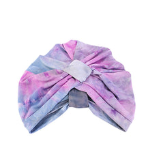 Charger l&#39;image dans la galerie, Tie Dyed Turban Hat Ethnic Style Turban Hat Square