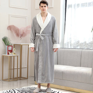 Winter Flannel Nightgown Pyjamas Thickened for men and women