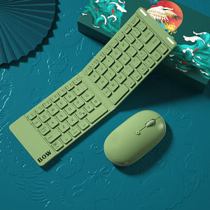 Folding wireless Keyboard And Mouse Set  Portable Keyboard