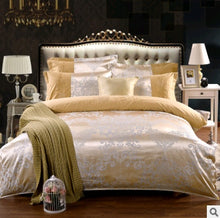 Cargar imagen en el visor de la galería, Luxury European Bedding Satin Jacquard Modal Cotton Tencel Set