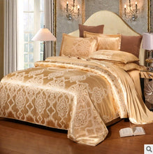 Cargar imagen en el visor de la galería, Luxury European Bedding Satin Jacquard Modal Cotton Tencel Set