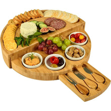 Laden Sie das Bild in den Galerie-Viewer, Bamboo Foldable Cheese Board for your kitchen