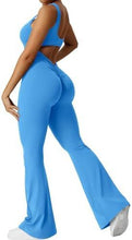 Load image into Gallery viewer, Women Sleeveless Flare Jumpsuits Fitness Yoga Long Pants