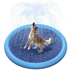 Non-Slip Splash Pad For Kids And Pet Dog Pool Summer Outdoor Water Toys Fun Backyard Fountain Play Mat