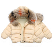 Cargar imagen en el visor de la galería, 1 year old baby girl&#39;s hand-stuffed cotton coat