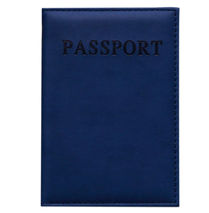 Passport Cover Pu Leather Document Folder