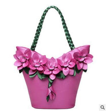 Load image into Gallery viewer, BIRDS women tote designer bag leather handbag flower composite bags women&#39;s pouch vintage bolsas brands purse