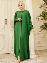 Charger l&#39;image dans la galerie, Solid Bat wing Sleeve Abbaya, Elegant Loose Maxi Kaftan