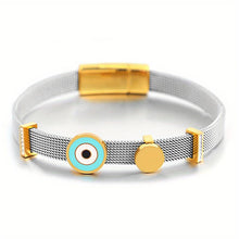 Charger l&#39;image dans la galerie, Blue Eye Stainless Steel Lucky Bracelet