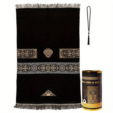 Praying Rug Sijada and Prayer Beads set