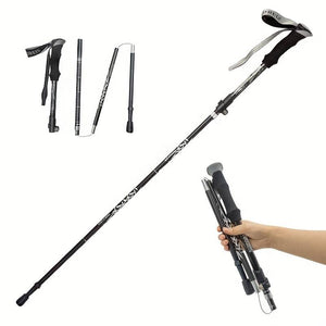 5-Section Portable Folding Trekking Pole,  Lightweight Hiking Stick