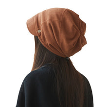 Charger l&#39;image dans la galerie, Japanese Style Beanie Hat Small Face Sleeve Cap Big Head Circumference Pile Style