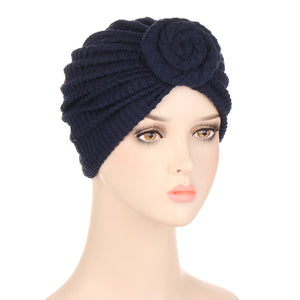 Snail Crumpled Turban Hat Multicolor Fashion