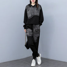 Load image into Gallery viewer, Women&#39;s Hooded Long Sleeve Two-piece Suit