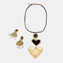 Charger l&#39;image dans la galerie, Exaggerated oil drop earring necklace set for occasions