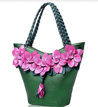 Load image into Gallery viewer, BIRDS women tote designer bag leather handbag flower composite bags women&#39;s pouch vintage bolsas brands purse