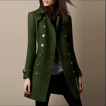 Load image into Gallery viewer, Ladies Spring Long Jacket Wool Trench Coat