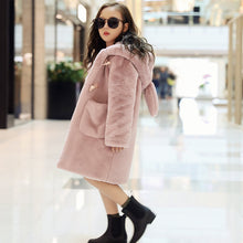 Cargar imagen en el visor de la galería, Thickened Faux Fur Coat For Big Kids