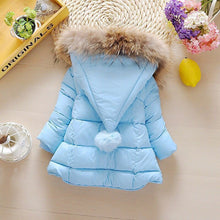 Cargar imagen en el visor de la galería, 1 year old baby girl&#39;s hand-stuffed cotton coat