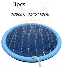 Cargar imagen en el visor de la galería, Non-Slip Splash Pad For Kids And Pet Dog Pool Summer Outdoor Water Toys Fun Backyard Fountain Play Mat