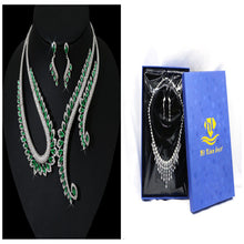 Charger l&#39;image dans la galerie, INS Wind Zircon Necklace Earring Set for Occasions