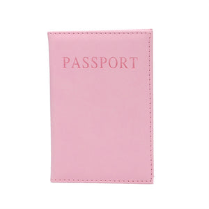 Passport Cover Pu Leather Document Folder