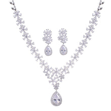 Load image into Gallery viewer, Crystal Earring Necklace Two Piece Set for occasions