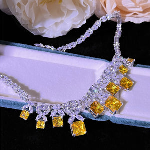 Luxury Diamond Evening Necklace Fine Jewelry Designer Model