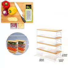 Laden Sie das Bild in den Galerie-Viewer, Bamboo Multi-functional Vegetable Cutting Board Cutting Board With Storage Box