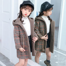 Cargar imagen en el visor de la galería, new foreign gas plus velvet jacket thick medium and large children Korean version of the coat woolen coat