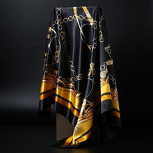 Charger l&#39;image dans la galerie, Large Square Scarf Simulation Silk Scarf Shawl All-match Scarf Scarf