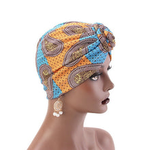 Cargar imagen en el visor de la galería, Ladies wind swirl knotted turban hat