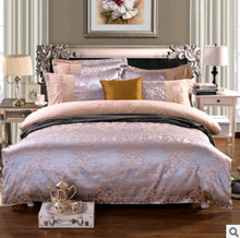 Cargar imagen en el visor de la galería, Luxury European Bedding Satin Jacquard Modal Cotton Tencel Set