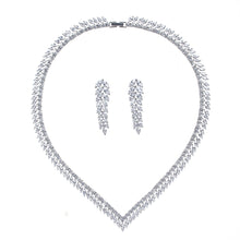 Cargar imagen en el visor de la galería, Stylish Bridal Necklace And Earring Set