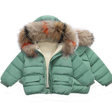 Cargar imagen en el visor de la galería, 1 year old baby girl&#39;s hand-stuffed cotton coat