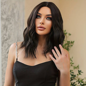 Long Curly Black Wigs Synthetic Women's Wigs For Daily Use