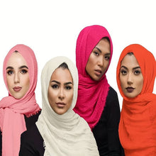 Cargar imagen en el visor de la galería, Women&#39;s Solid Color Hijab