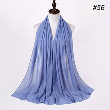 Laden Sie das Bild in den Galerie-Viewer, Solid Color Veil Chiffon Hijab