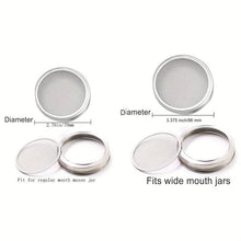 Cargar imagen en el visor de la galería, 2pcs, Mason Jar Stainless Steel Sprouting Stands + 2 Pcs Stainless Steel Sprouting Germination Jar Lids