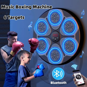 Music Boxing Machine Household With RGB Light Adults Mode Speed Adjustable For Indoor Kickboxing Karate Fitness Home