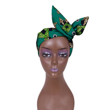 Charger l&#39;image dans la galerie, African Women Wax Cloth Cotton Turban