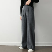 Charger l'image dans la galerie, Stretch Elastic Waistband Lace-up Straight Wide-leg Pants