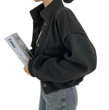 Charger l'image dans la galerie, Short Idle Style Loose Casual Woolen Woolen Coat