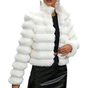 Elegant European And American Imitation Fur Coat Short